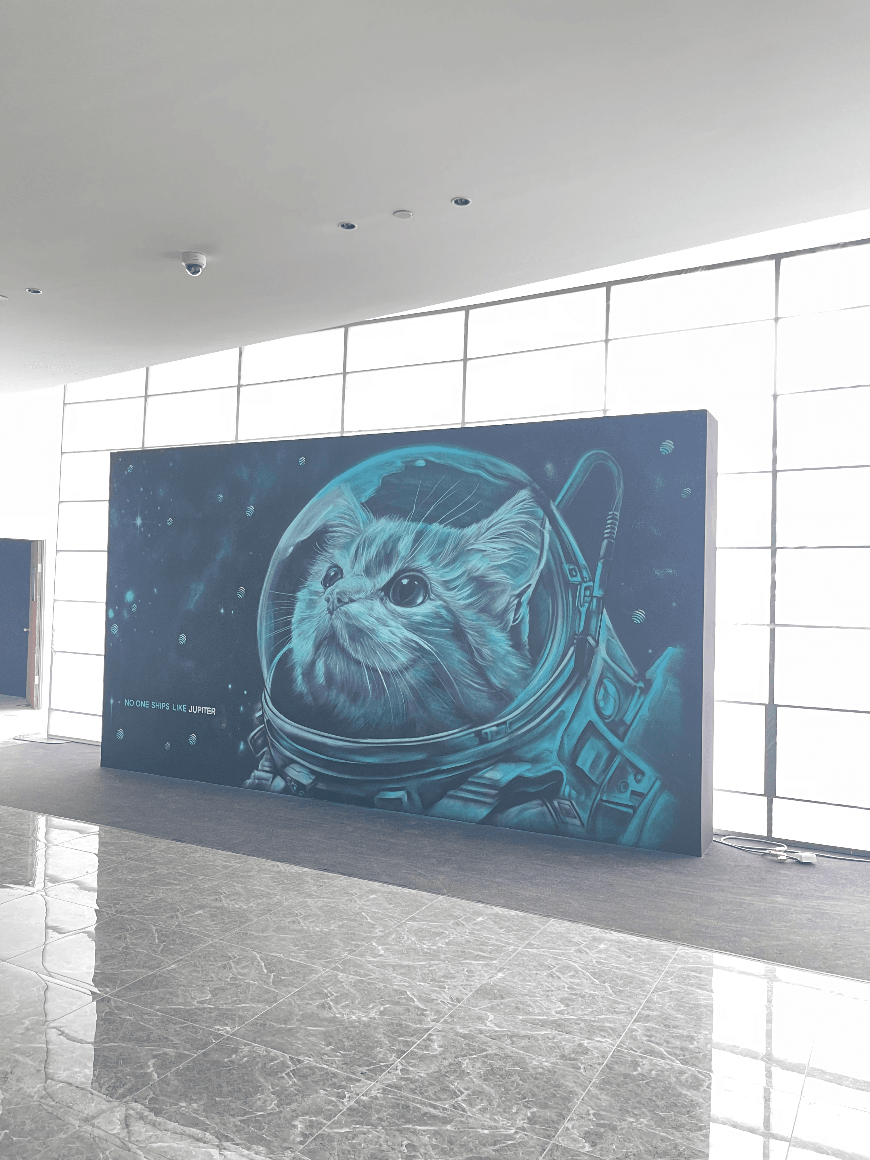 Spray paint of cat lumpurr